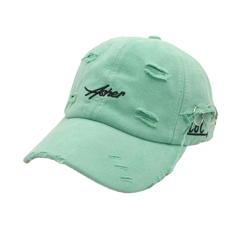Wholesale Cotton Ripped Hoops Baseball Cap